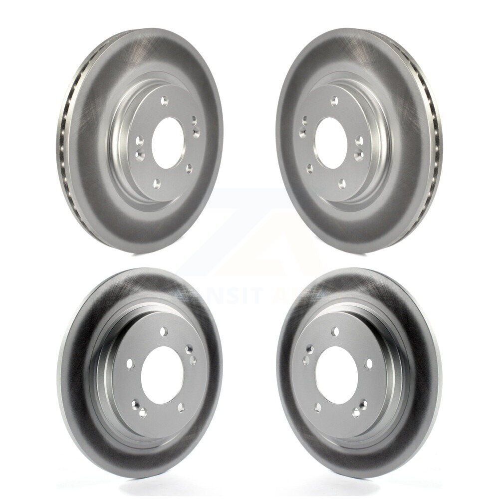 Coat Brake Rotors Front Rear Kit For Kia Hyundai Optima Elantra GT Sonata Forte5