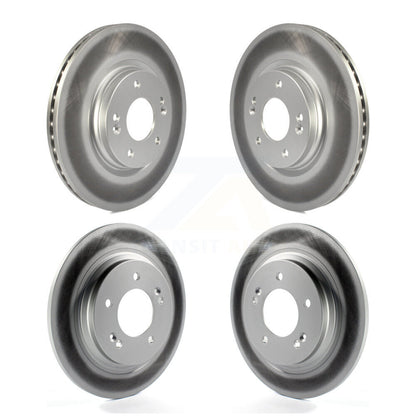 Coat Brake Rotors Front Rear Kit For Kia Hyundai Optima Elantra GT Sonata Forte5
