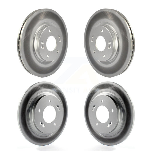 Coat Brake Rotors Front Rear Kit For Kia Hyundai Optima Elantra GT Sonata Forte5