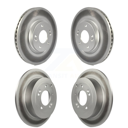 Coated Disc Brake Rotors Front Rear Kit For Hyundai Tucson Kia Sportage