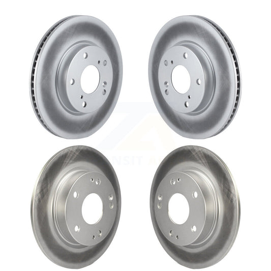 Coated Disc Brake Rotors Front Rear Kit For Honda Civic Insight