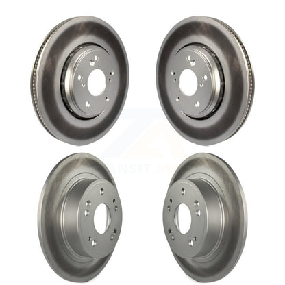 Coated Disc Brake Rotors Front Rear Kit For Honda Accord Acura ILX