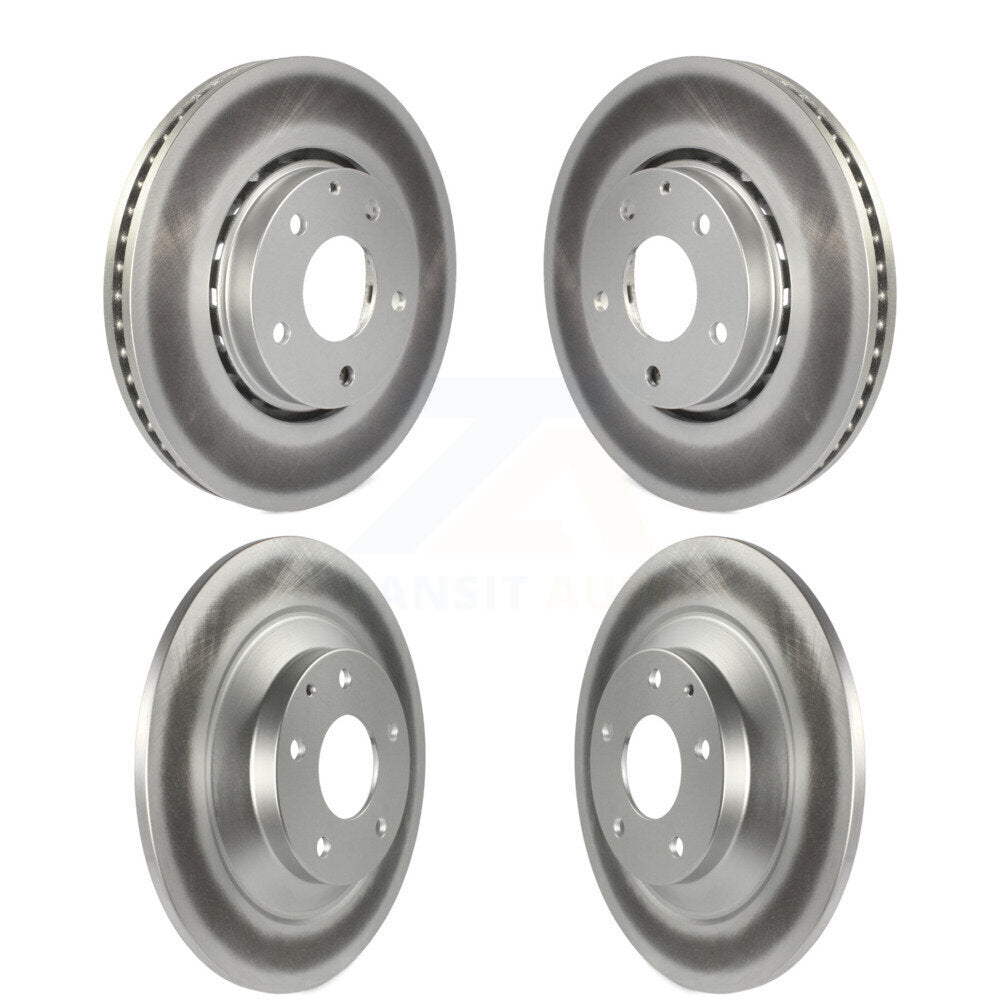 Coated Disc Brake Rotors Front Rear Kit For Mazda CX-5