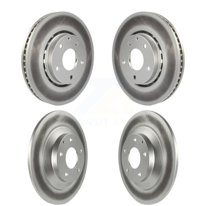 Coated Disc Brake Rotors Front Rear Kit For Mazda CX-5