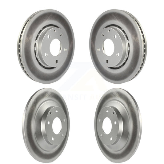 Coated Disc Brake Rotors Front Rear Kit For Mazda CX-5