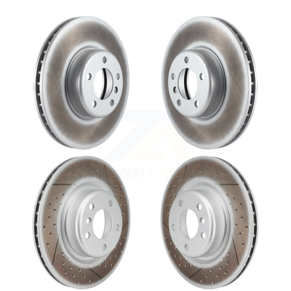 Coated Disc Brake Rotors Front Rear Kit For BMW M240i xDrive M235i