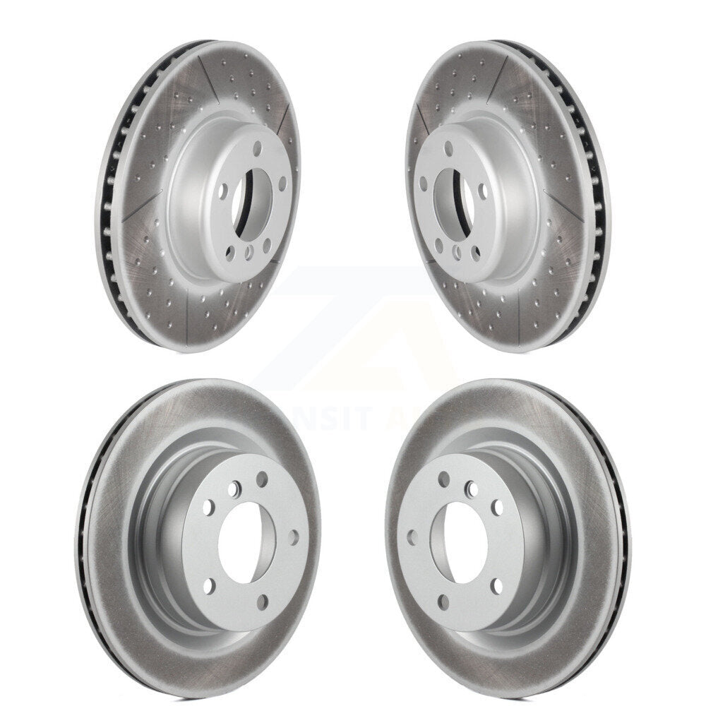 Coat Brake Rotors Front Rear Kit For 13 BMW 328i With 340mm Diameter Rotor