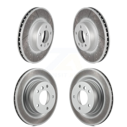 Coat Brake Rotors Front Rear Kit For 13 BMW 328i With 340mm Diameter Rotor