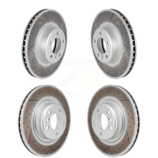 Coated Disc Brake Rotors Front Rear Kit For BMW M240i xDrive M235i