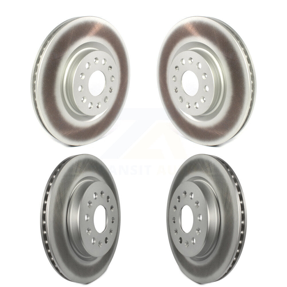 Coated Disc Brake Rotors Front Rear Kit For Cadillac XT5 Buick Enclave XT6