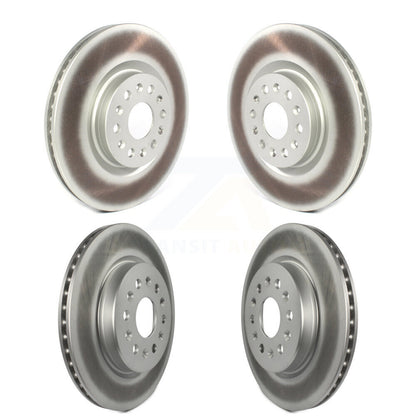 Coated Disc Brake Rotors Front Rear Kit For Cadillac XT5 Buick Enclave XT6