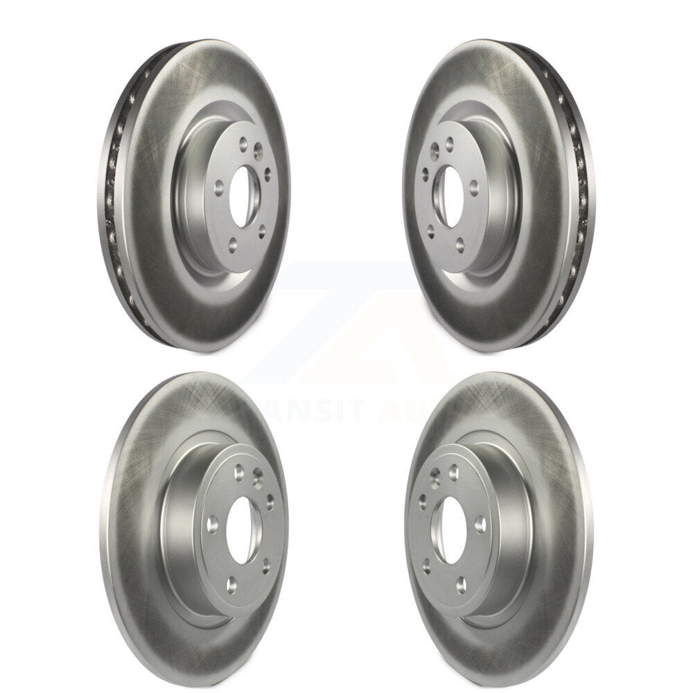 Coated Brake Rotors Front Rear Kit For Land Rover Discovery Sport Jaguar E-Pace