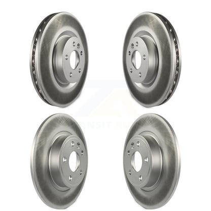 Coated Brake Rotors Front Rear Kit For Land Rover Discovery Sport Jaguar E-Pace