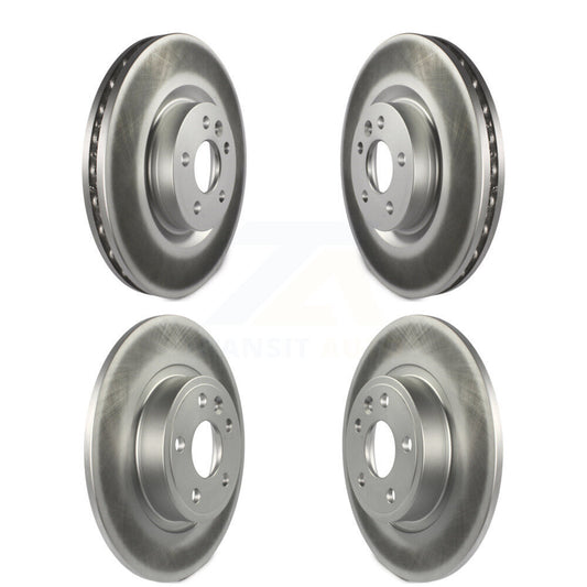 Coated Brake Rotors Front Rear Kit For Land Rover Discovery Sport Jaguar E-Pace