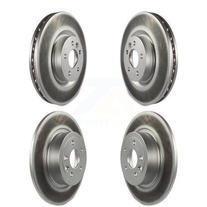Coated Disc Brake Rotors Front Rear Kit For Land Rover Range Evoque