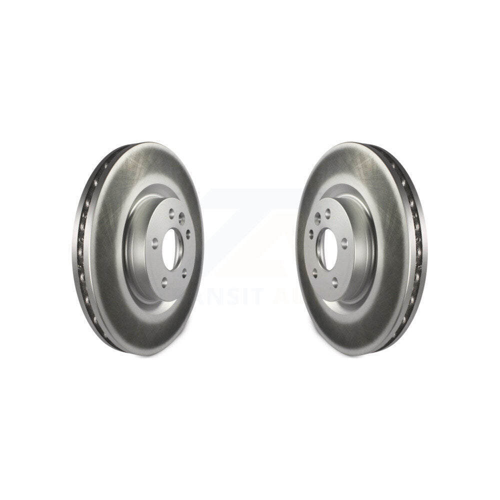 Coated Brake Rotor Front Pair For Land Rover Discovery Sport Range Evoque Jaguar
