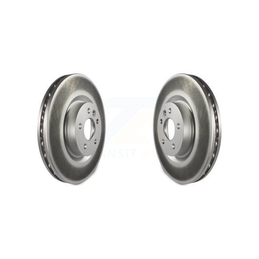 Coated Brake Rotor Front Pair For Land Rover Discovery Sport Range Evoque Jaguar