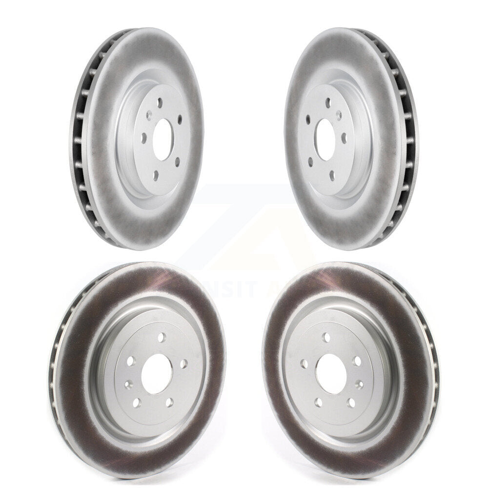 Coated Disc Brake Rotors Front Rear Kit For 2010-2015 Chevrolet Camaro SS
