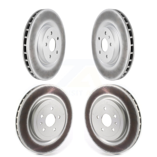 Coated Disc Brake Rotors Front Rear Kit For 2010-2015 Chevrolet Camaro SS