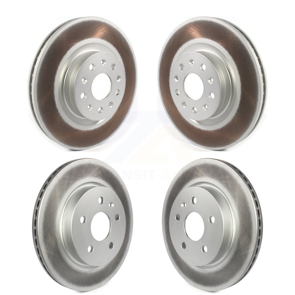 Coated Disc Brake Rotors Front Rear Kit For Cadillac CT5 Chevrolet Camaro CT6
