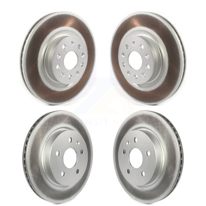 Coated Disc Brake Rotors Front Rear Kit For Cadillac CT5 Chevrolet Camaro CT6