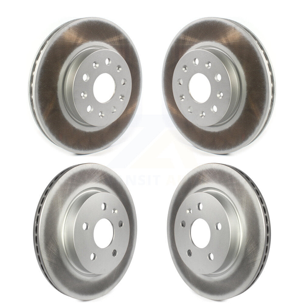 Coated Disc Brake Rotors Front Rear Kit For Chevrolet Camaro Cadillac CT5 CT6