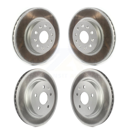 Coated Disc Brake Rotors Front Rear Kit For Chevrolet Camaro Cadillac CT5 CT6