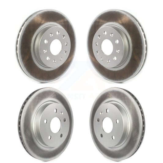 Coated Disc Brake Rotors Front Rear Kit For Chevrolet Camaro Cadillac CT5 CT6