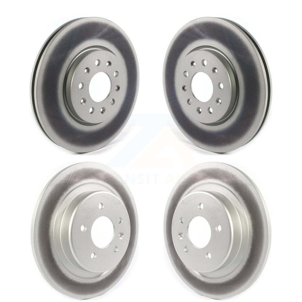 Coated Disc Brake Rotors Front Rear Kit For Buick Envision