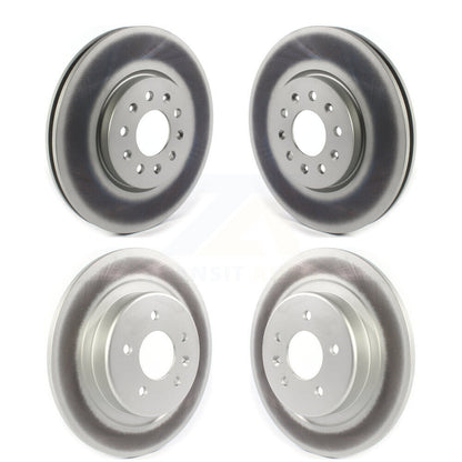 Coated Disc Brake Rotors Front Rear Kit For Buick Envision