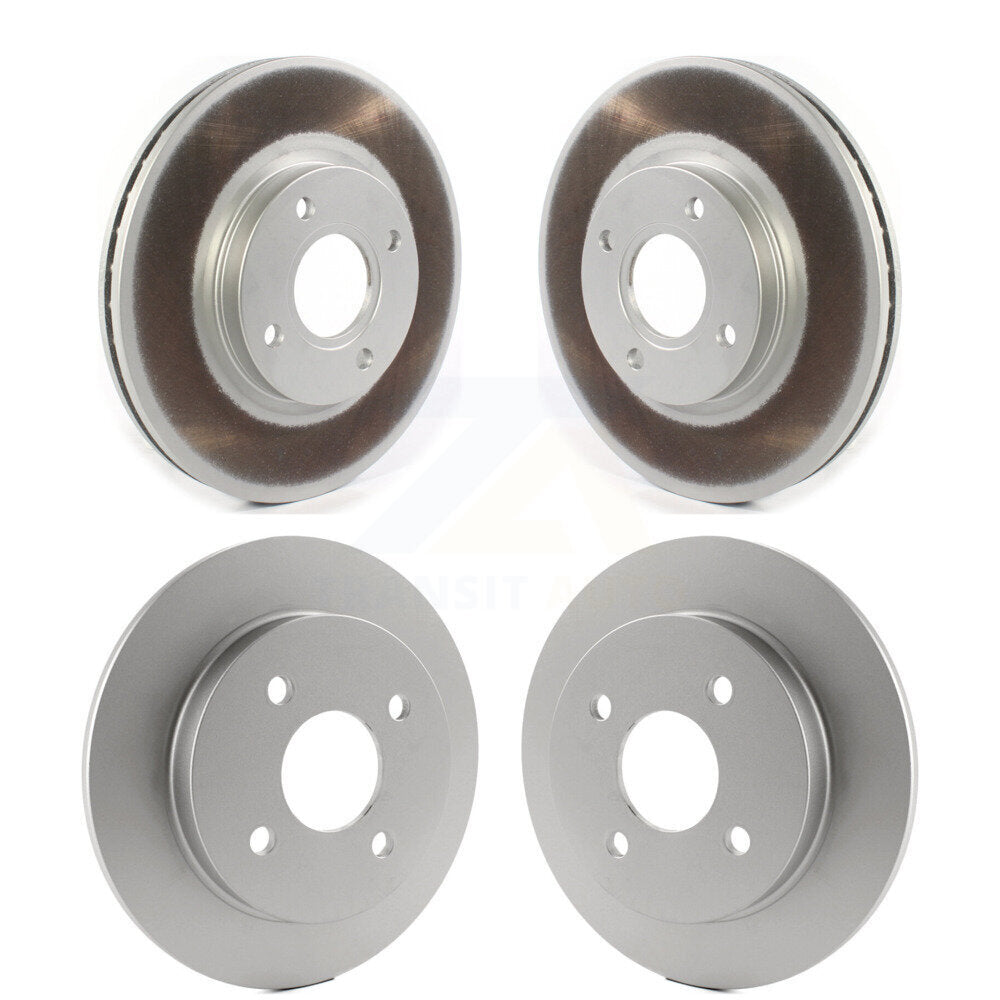 Coated Disc Brake Rotors Front Rear Kit For 2014-2019 Ford Fiesta ST