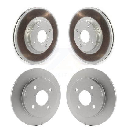 Coated Disc Brake Rotors Front Rear Kit For 2014-2019 Ford Fiesta ST