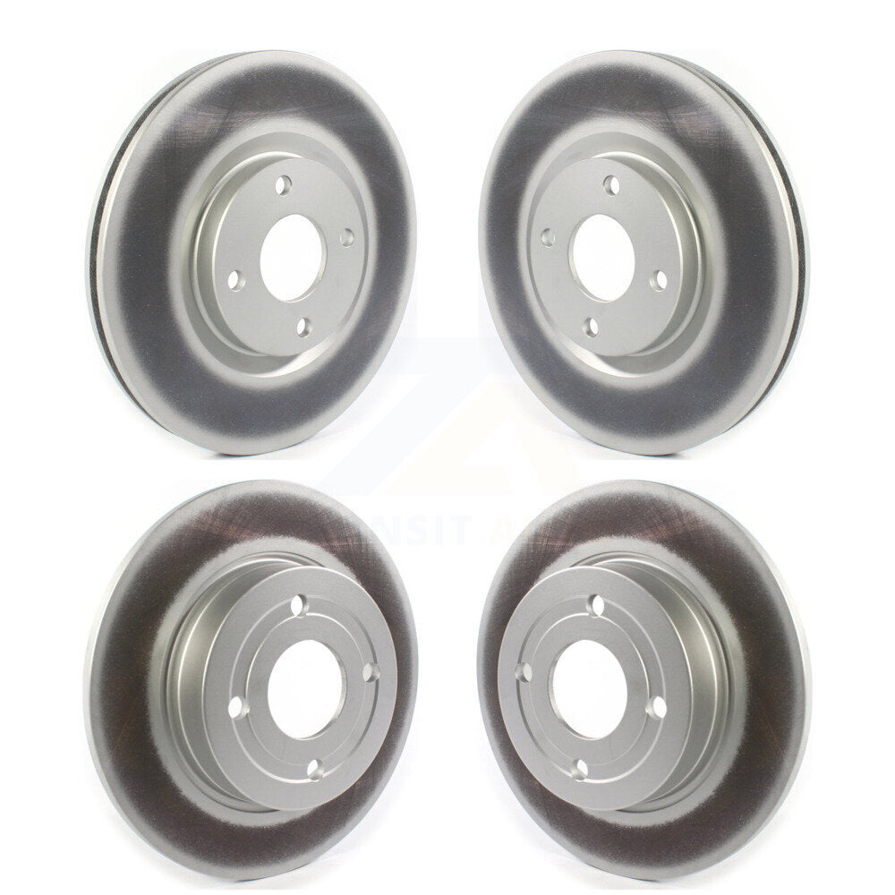 Coated Disc Brake Rotors Front Rear Kit For 2018-2021 Ford EcoSport FWD