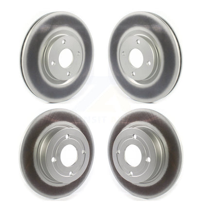 Coated Disc Brake Rotors Front Rear Kit For 2018-2021 Ford EcoSport FWD