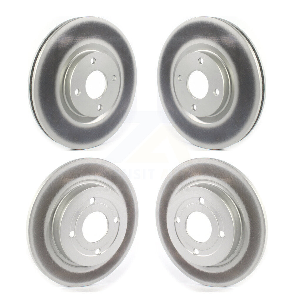 Coated Disc Brake Rotors Front Rear Kit For 2018-2022 Ford EcoSport AWD