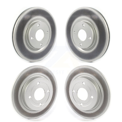 Coated Disc Brake Rotors Front Rear Kit For 2018-2022 Ford EcoSport AWD