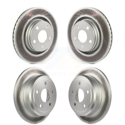 Coated Disc Brake Rotors Front Rear Kit For Jeep Wrangler JK