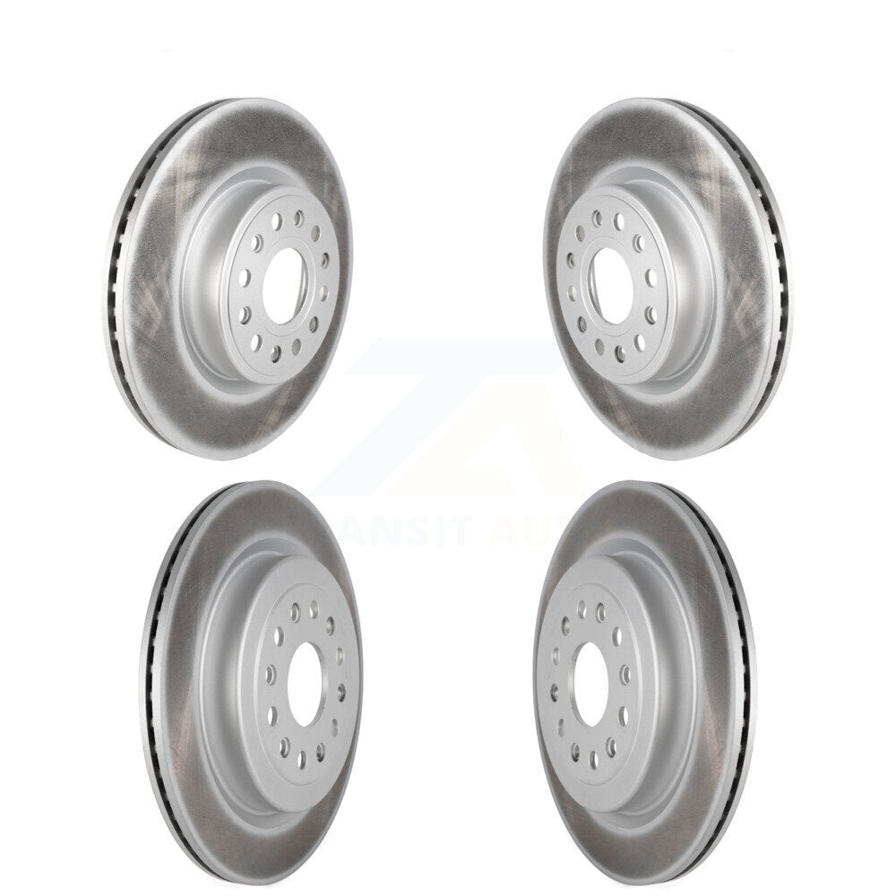 Coated Disc Brake Rotors Front Rear Kit For Ram 1500