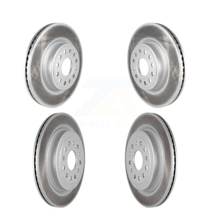 Coated Disc Brake Rotors Front Rear Kit For Ram 1500