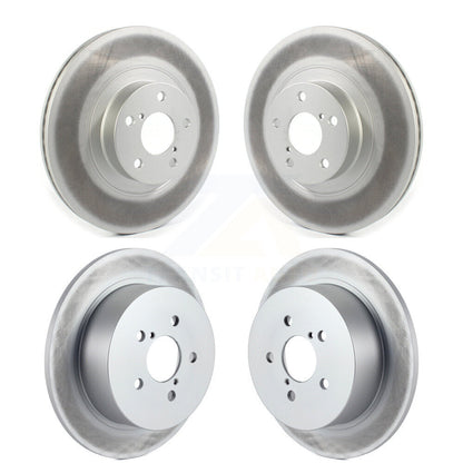 Coated Disc Brake Rotors Front Rear Kit For Subaru Outback Legacy