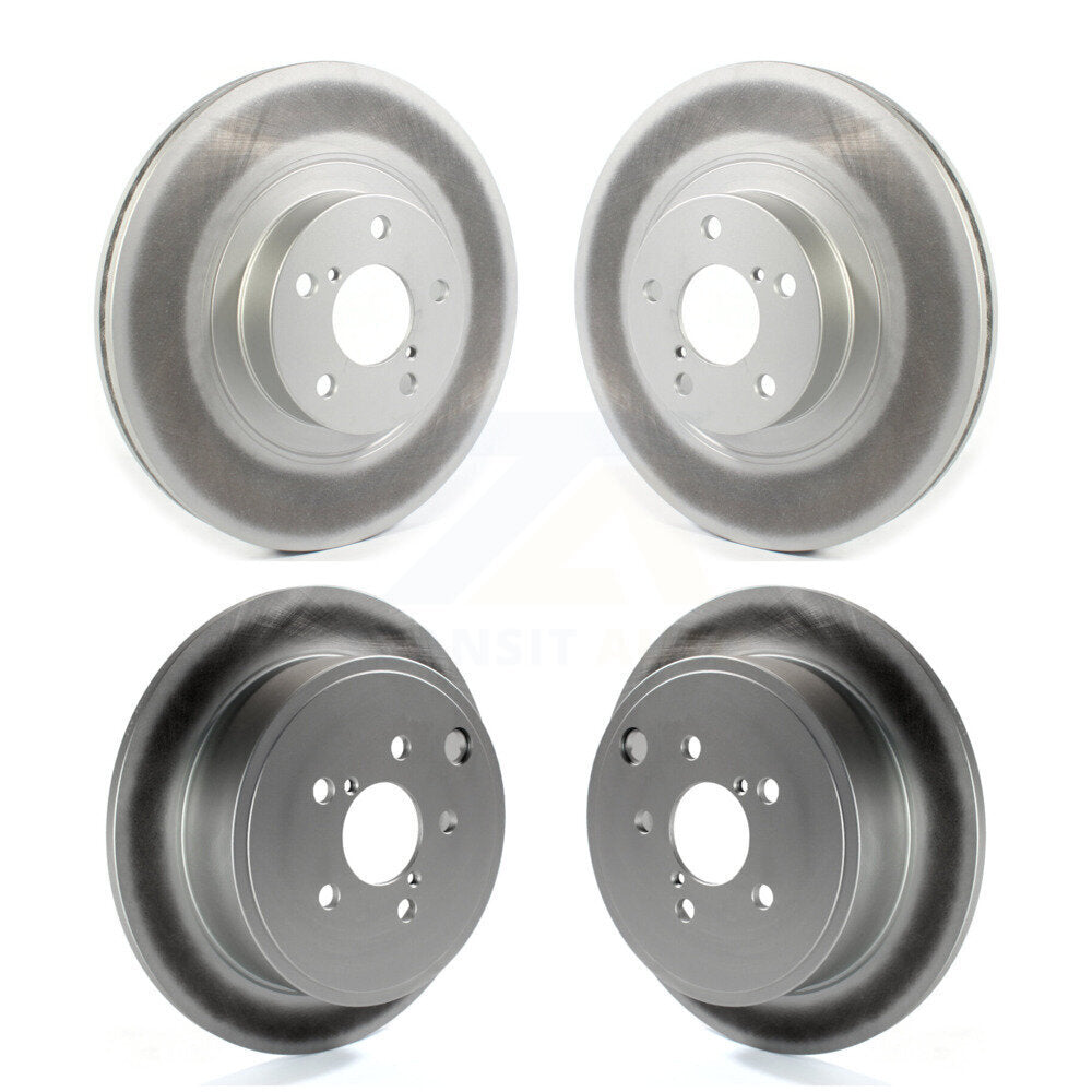 Coated Brake Rotor Front Rear Kit For Subaru Impreza Forester Outback Legacy WRX