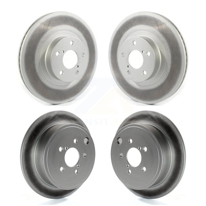 Coated Brake Rotor Front Rear Kit For Subaru Impreza Forester Outback Legacy WRX