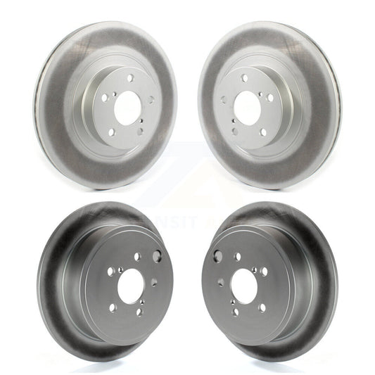 Coated Brake Rotor Front Rear Kit For Subaru Impreza Forester Outback Legacy WRX
