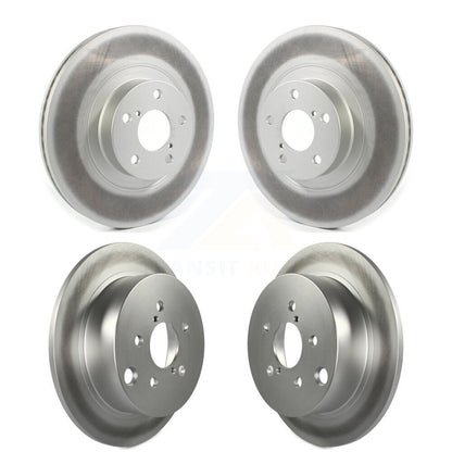 Coated Disc Brake Rotors Front Rear Kit For Subaru Forester XV Crosstrek