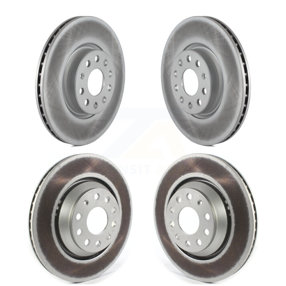Coated Brake Rotors Front Rear Kit For Volkswagen Arteon CC Audi A3 Quattro R32