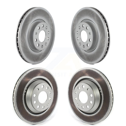 Coated Brake Rotors Front Rear Kit For Volkswagen Arteon CC Audi A3 Quattro R32