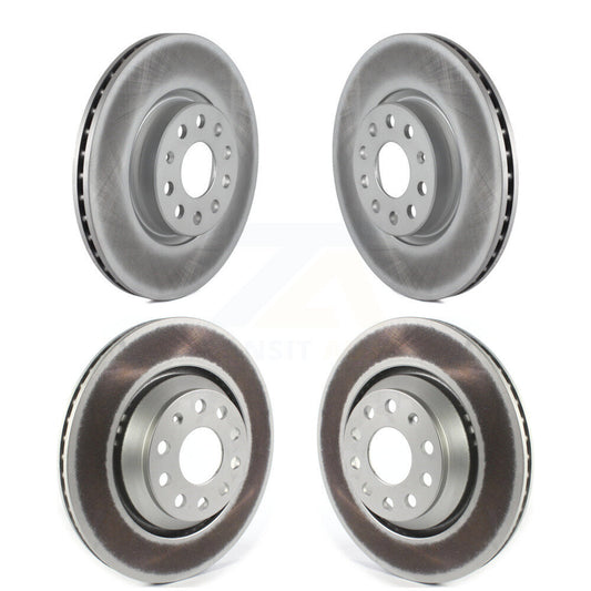 Coated Brake Rotors Front Rear Kit For Volkswagen Arteon CC Audi A3 Quattro R32