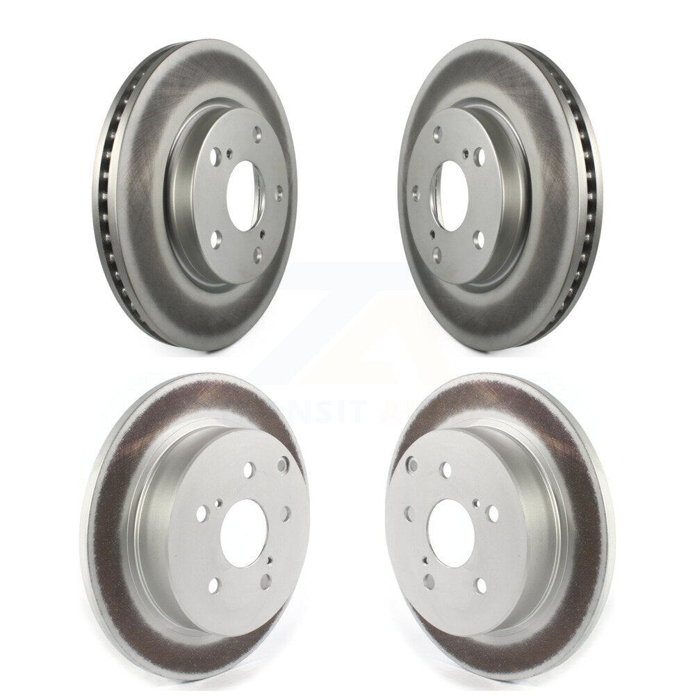 Coated Disc Brake Rotors Front Rear Kit For 2012-2018 Toyota Prius V