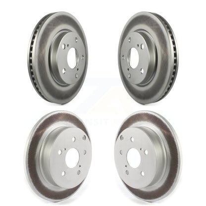 Coated Disc Brake Rotors Front Rear Kit For 2012-2018 Toyota Prius V