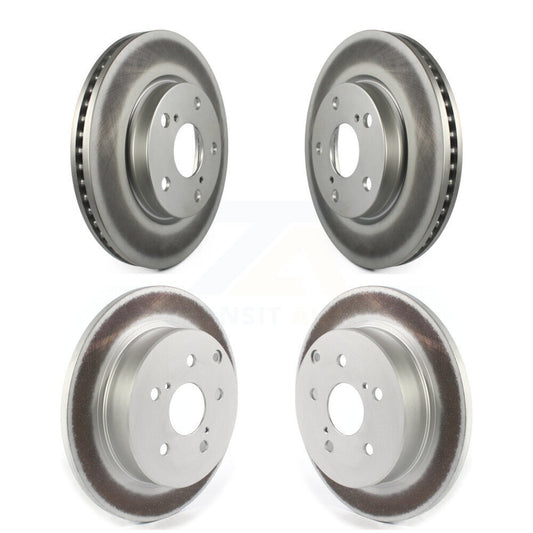 Coated Disc Brake Rotors Front Rear Kit For 2012-2018 Toyota Prius V